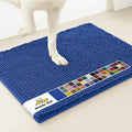 Muddy Mat® | Super Water Absorbent Door Mat Indoor, Microfiber Quick Dry Chenille Entryway Rug, Slip Resistant Front Door Mat, Indoor Mats for Entryway, Machine Washable Pet Rug, Royal Blue 30" x 48"