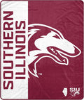 Pegasus Sports NCAA Southern Illinois Salukis Endzone Ultra Soft Tailgate Throw