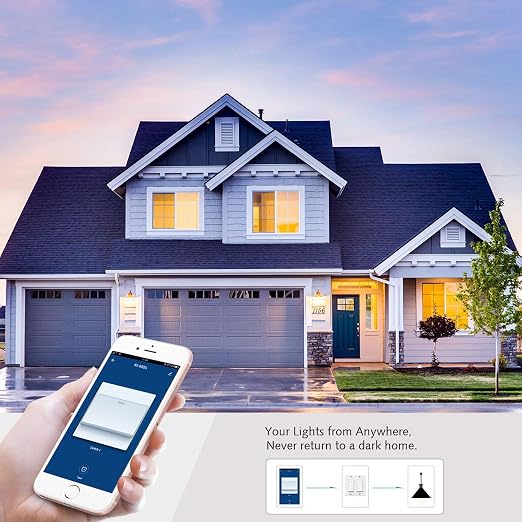 Smart Switch 2 Gang WiFi Light Switch Compatible with Alexa Google Home