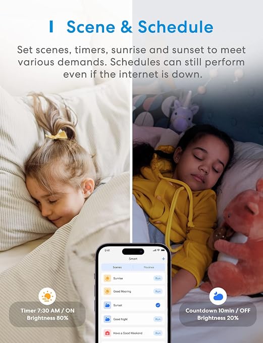meross Smart Dimmer Switch, Single Pole WiFi Light Switch Works with Apple HomeKit, Alexa, Remote/Voice Control and Schedule, Neutral Wire Required, 2.4GHz WiFi Only, No Hub Required, 2 Pack | Supports HomeKit, Alexa, Google & SmartThings, 2.4GHz Wi-Fi...