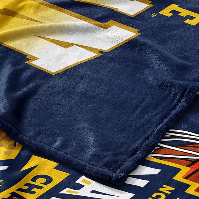 Northwest NCAA Silk Touch Throw Blanket, Ultra Soft Plush Polyester, Lightweight Warm Decorative Fan Gift, 46 x 60 in