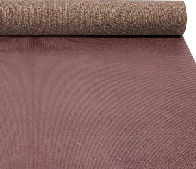 Grefinity Marine Carpet,6 FT x 10 FT Light Brown Indoor Outdoor Carpet 0.2" Thick Boat Rug with Water-Proof TPE Backing for Home, Patio, Porch, Deck