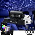 AKEPO 16W 550pcs 13.1ft/4m 0.03in Fiber Optic Starlights Headliner Kit with Meteor, Shooting Star Car Home Use APP/Remote Control Music Sync Fiber Optic Lights Kit