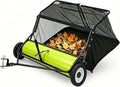 Garvee 48 in Lawn Sweeper Tow Behind, 26 Cu. ft Large Hopper Leaf & Grass Collector, Heavy Duty Pull Behind Yard Sweeper with Adjustable Sweeping Height for Yard, Lawn, Farm | Leaf & Grass Collector,Heavy Duty Pull Behind Yard Sweeper with Adjustable S...