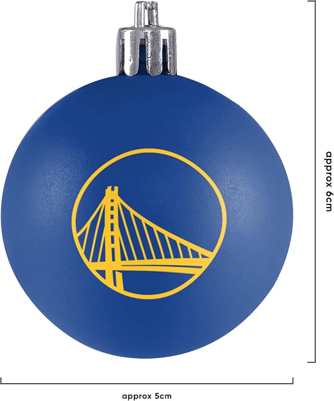 foco NBA Team Logo 12-Pack Ball Hanging Tree Holiday Ornament Set