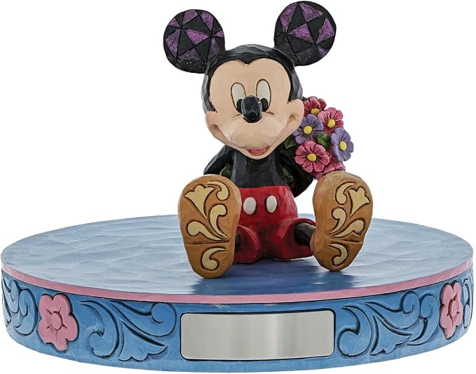 Disney Traditions by Jim Shore Mini Mickey Mouse Personality Pose Stone Resin Figurine, 2.75”