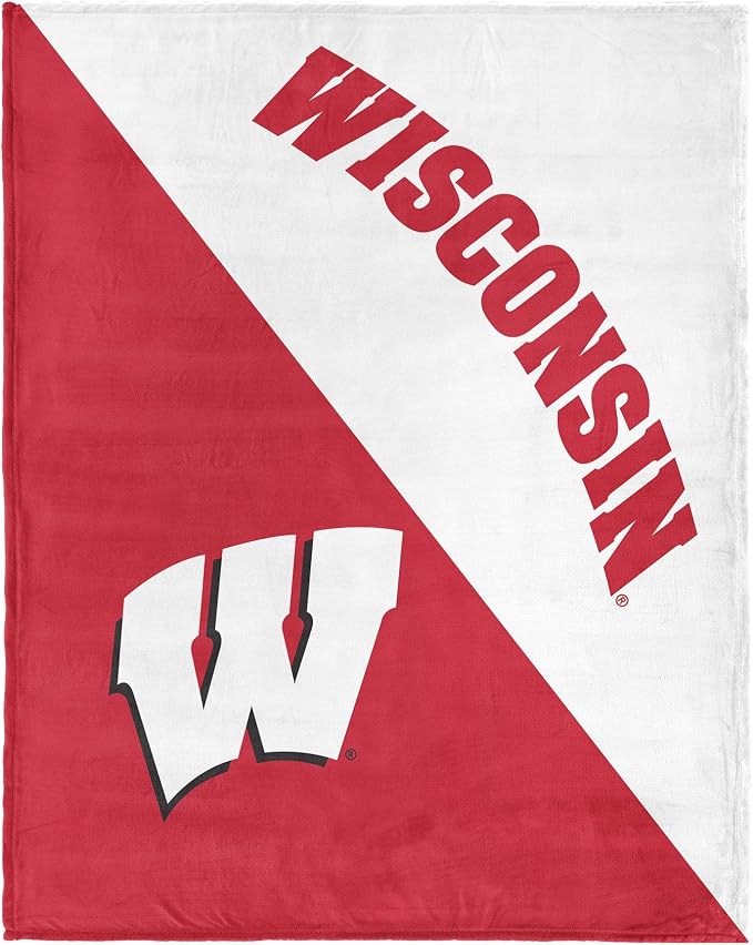 Northwest NCAA Silk Touch Throw Blanket, Ultra Soft Plush Polyester, Lightweight Warm Decorative Fan Gift, 46 x 60 in