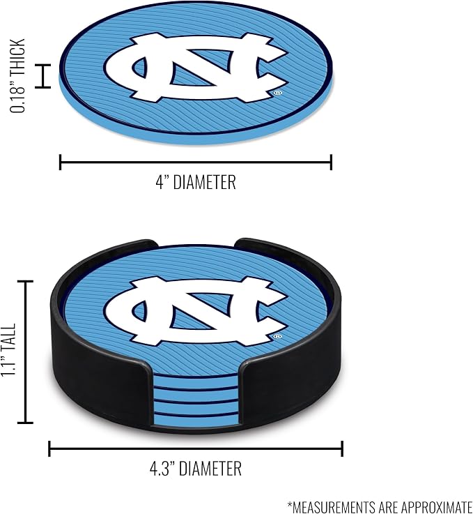Rico Industries NCAA 4pack Coaster Set - Classic Favorites