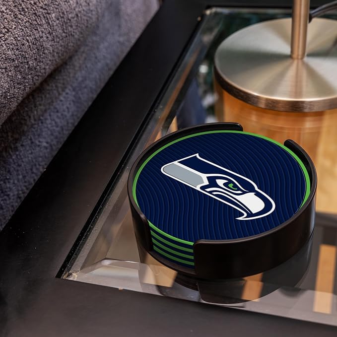 Rico Industries NFL Football Classic Favorites: PVC Coaster Set (4-Pack)