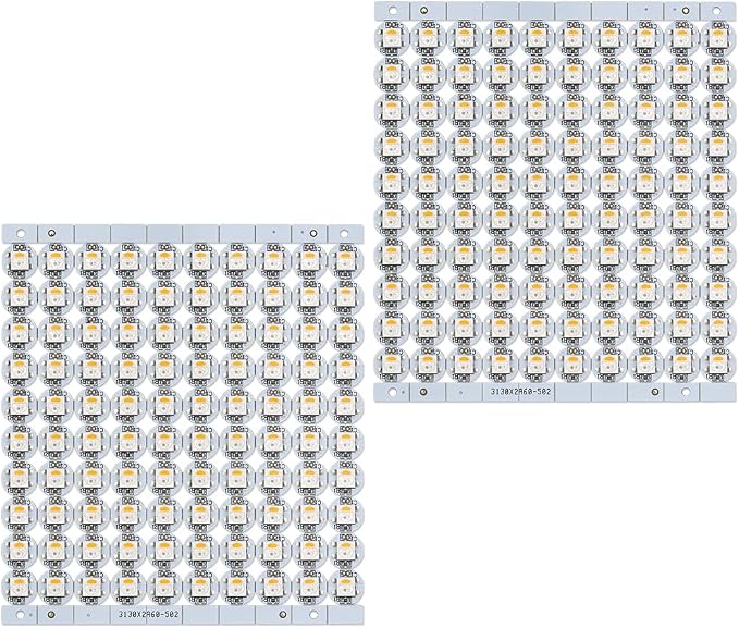 BTF-LIGHTING SK6812(WS2812B) RGBW LED Chips 200PCS RGB+Warm White Individually Addressable 5050SMD Module Pixels Light DC5V White PCB Chasing Dream Color for Christmas(No Adapter or Controller)