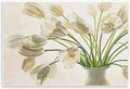 Stupell Industries 'Tranquil White Tulip Bouquet'| Wall Plaque Art | Stupell Industries | 19 x 13 Inches, Easy to Hang and Sturdy, Made in USA, by Eva Barberini