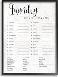Stupell Industries 'Laundry Word Scramble Fun Family Word Design', Framed Giclee Art, Black, 24 x 30 Inches, Easy to Hang and Sturdy, Made in USA, by Lil' Rue