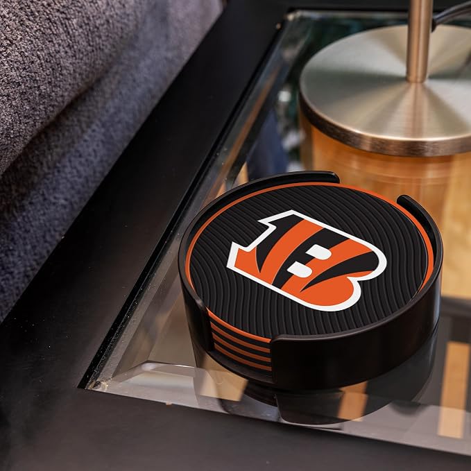 Rico Industries NFL Football Classic Favorites: PVC Coaster Set (4-Pack)