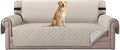 H.VERSAILTEX Sofa Protector for Dogs/Cats/Pets Sofa Slipcover Quilted Furniture Protector with Non Slip Elastic Strap Water Resistant Sofa Covers Seat Width: 66" (Sofa, Pale Oak)