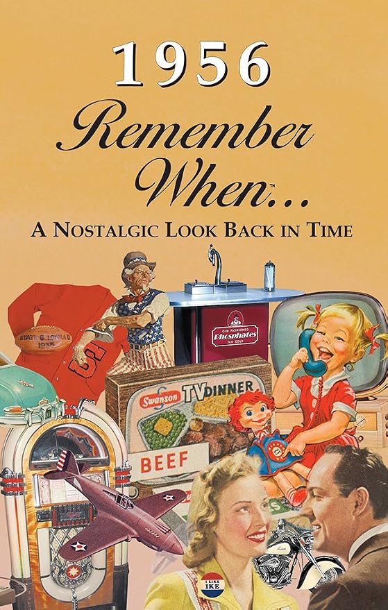 1956 REMEMBER WHEN CELEBRATION KardLet: Birthdays, Anniversaries, Reunions, Homecomings, Client & Corporate Gifts