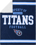 FOCO NFL Unisex-Adult NFL Team Logo Property 60" x 50" Sherpa Plush Throw Blanket