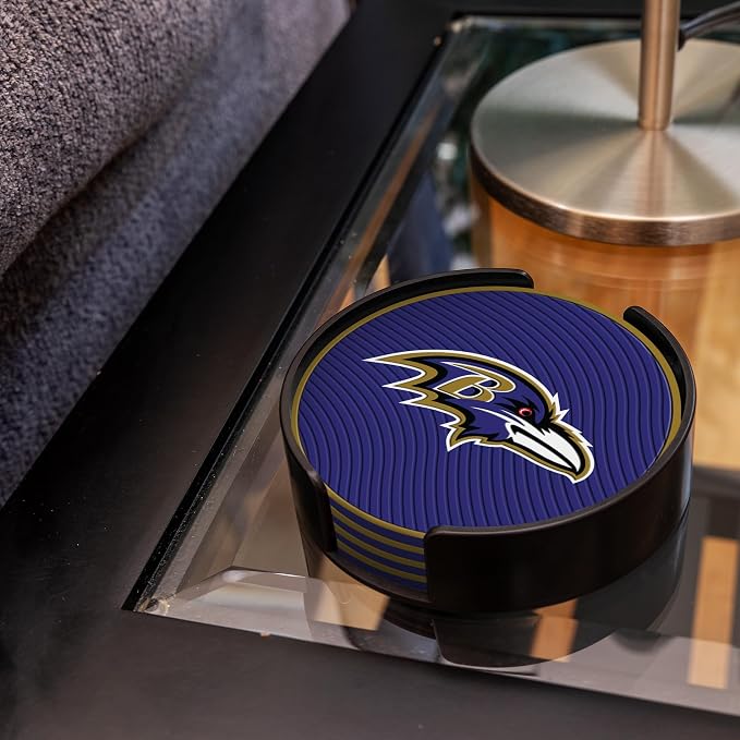 Rico Industries NFL Football Classic Favorites: PVC Coaster Set (4-Pack)