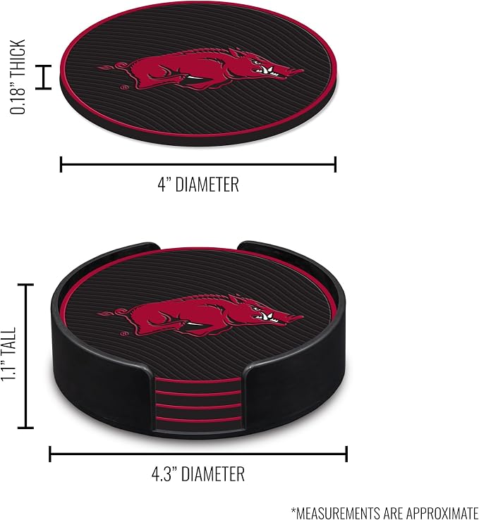 Rico Industries NCAA 4pack Coaster Set - Classic Favorites