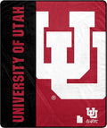Proformance Home NCAA Utah Utes Endzone Ultra Soft Tailgate Throw