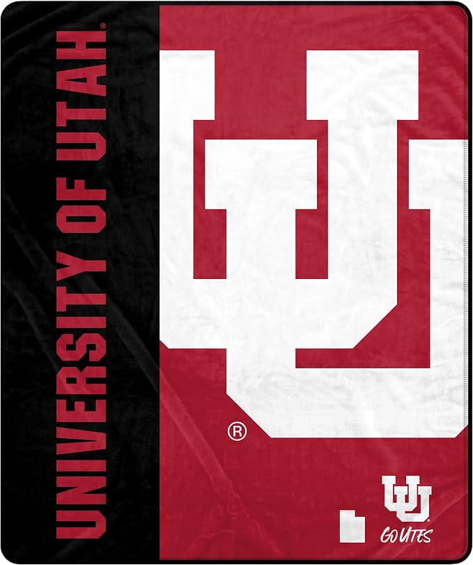 Proformance Home NCAA Utah Utes Endzone Ultra Soft Tailgate Throw
