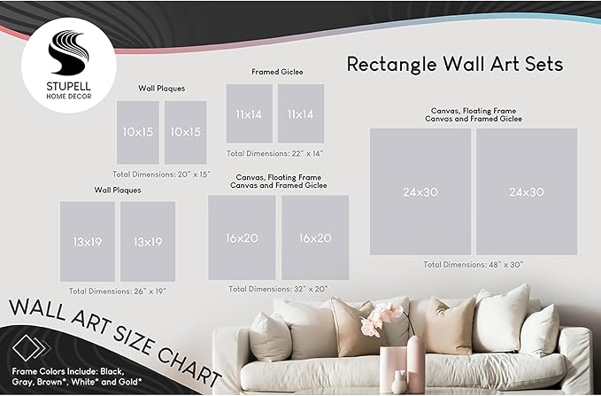 Romantic Greetings Love, 13 x 19 Inch Mounted Print on Wall Plaque Set | Stupell Industries · By Lettered and Lined · Ready to hang · Thoughtful gift for any occasion · Made in USA