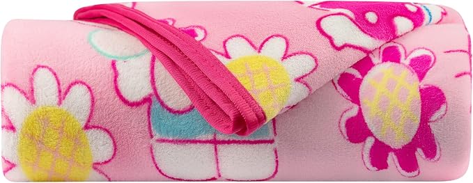 Franco Kids Bedding Super Soft Plush Throw Blanket, 62 in x 90 in, Hello Kitty (Pack of 6)
