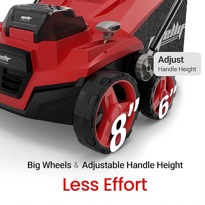 Cordless Dethatcher and Scarifier Compatible with Milwaukee 18V Battery | Tool Only, 15" Electric Brushless Lawn Dethatcher, Dual Battery Powered, Air Boost Technology, 12-Gal Collection Bag,5 Depths