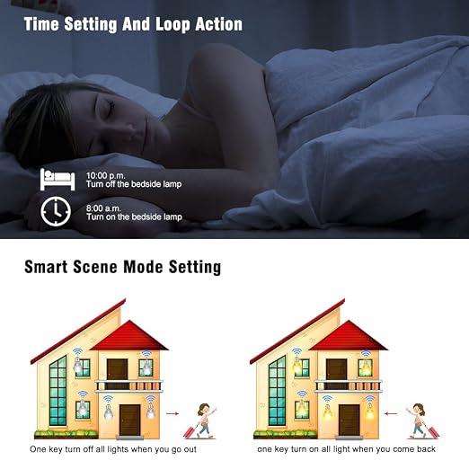 eMylo Smart WiFi Light Switch Wireless Relay Switch Module Remote Control Home Automation Timers Compatible with Alexa Echo Google Home iPhone Android App (6)