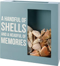 Primitives by Kathy Seashell Holder - Coastal Decor, Glass Display, Treasure Chest, Room and Bedroom Decor