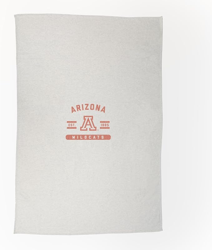 Logo Brands NCAA Sweatshirt Blanket - Officially Licensed Soft Throw Blanket for Fans, Cozy Game Day Blanket, Vintage-Style, Great Gift for Students & Alumni