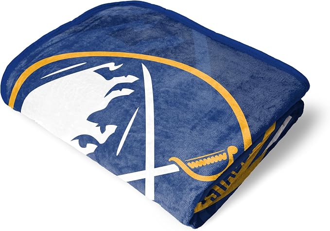 Northwest NHL Buffalo Sabres Break Away Micro Raschel Throw Blanket, 46 x 60 Inches