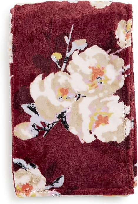 Vera Bradley Women's Fleece Throw Blanket – Soft Plush Blanket for Couch, Bedroom & Home Décor