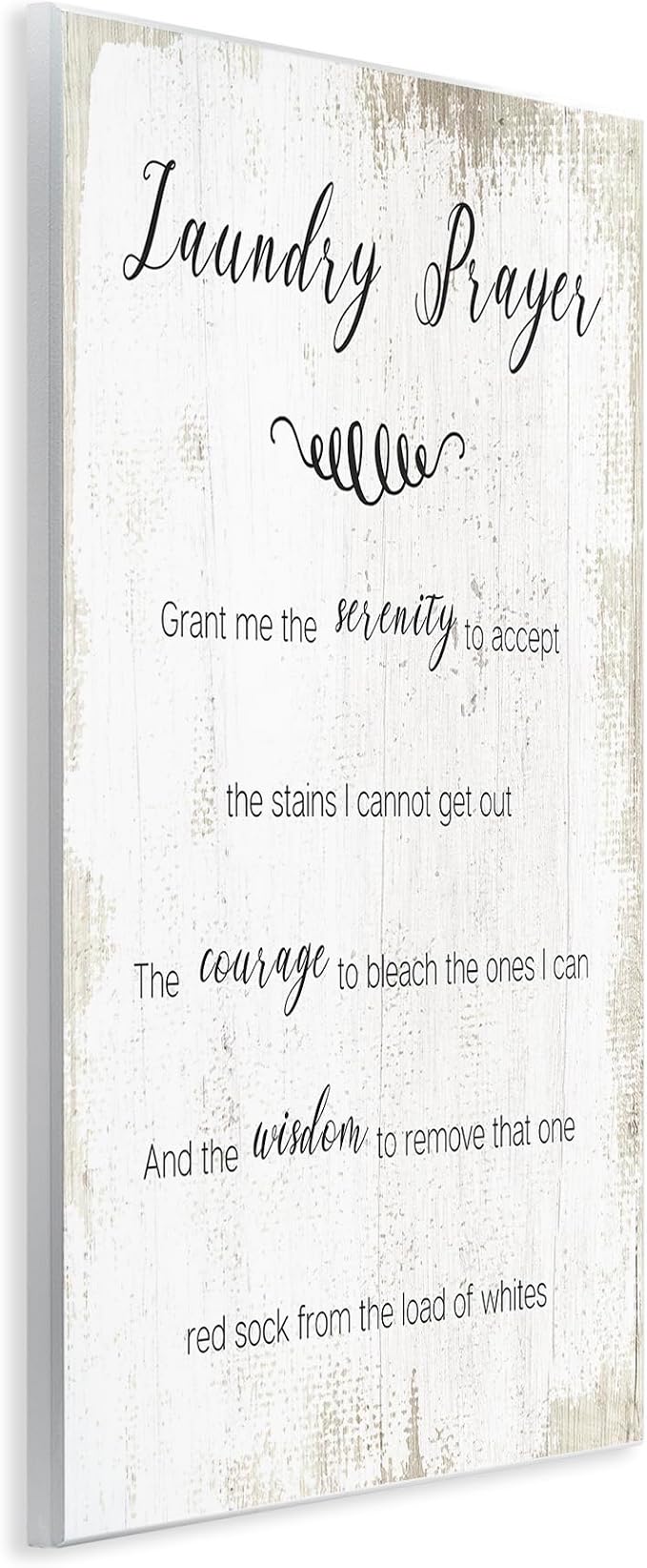 Stupell Industries 'Laundry Prayer for Serenity', Wall Plaque Art, 10 x 15 Inches, Easy to Hang and Sturdy, Made in USA, by Lil' Rue | Stupell Industries | 10 x 15 Inches, Easy to Hang and Sturdy, Made in USA, by Lil' Rue