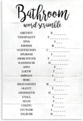 Bathroom Word Scramble, 13 x 19 Inch Mounted Print on Wall Plaque | Stupell Industries · By Lil' Rue · Ready to hang · Hand finished · Made in USA