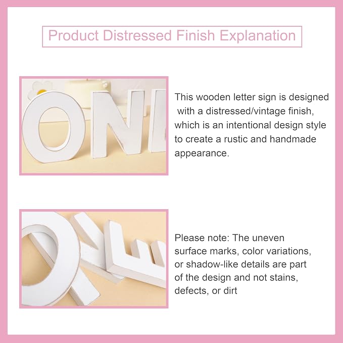 Wooden One Letter Sign for 1st Birthday - Wooden One table centerpieces, 1st Birthday Decorations, One standing Letters for 1st Birthday, First Birthday Photo Shoot Prop