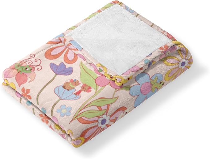 NORTHWEST Disney Princess Silk Touch Throw Blanket, 50" x 60", Garden