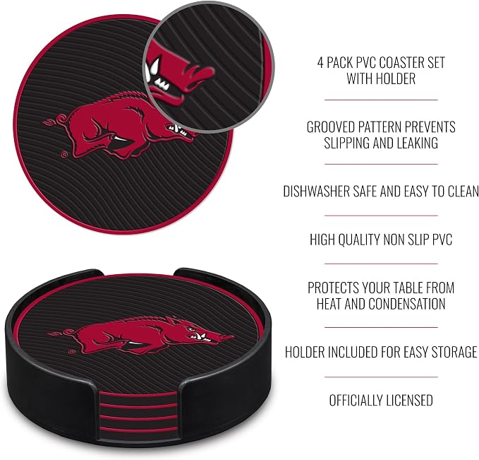 Rico Industries NCAA 4pack Coaster Set - Classic Favorites