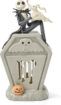 Lenox Halloween Nightmare Before Christmas Jack Skellington Figurine | porcelain, 10 inch height | requires 3 aaa batteries | collectible gift for disney and nightmare before christmas fans