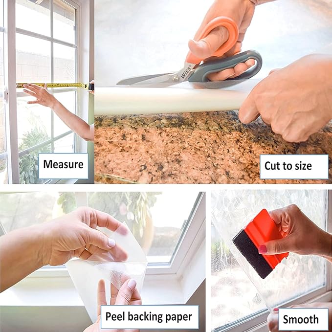 d-c-fix FA346-8131-4 Decorative Self-Adhesive Film, Beechwood, Large 26”x 78" Roll, 4-Pack