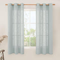 LAMIT Sheer Linen Curtains 63 inches Long by LAMIT