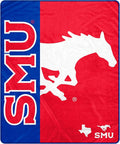 Pegasus Sports NCAA SMU Mustangs Endzone Ultra Soft Tailgate Throw