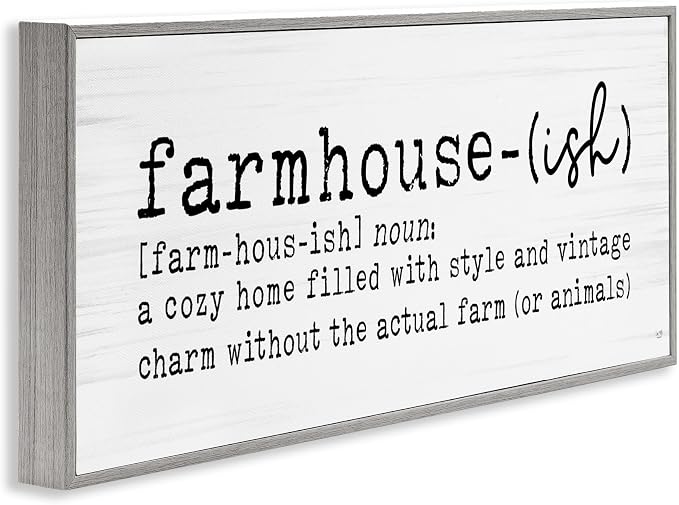 Playful Farmhouse Definition Sign Birch, 13 x 30 Inch Framed Giclée Print | Stupell Industries · Ready to hang once unboxed · Great for casual decor · Made in USA