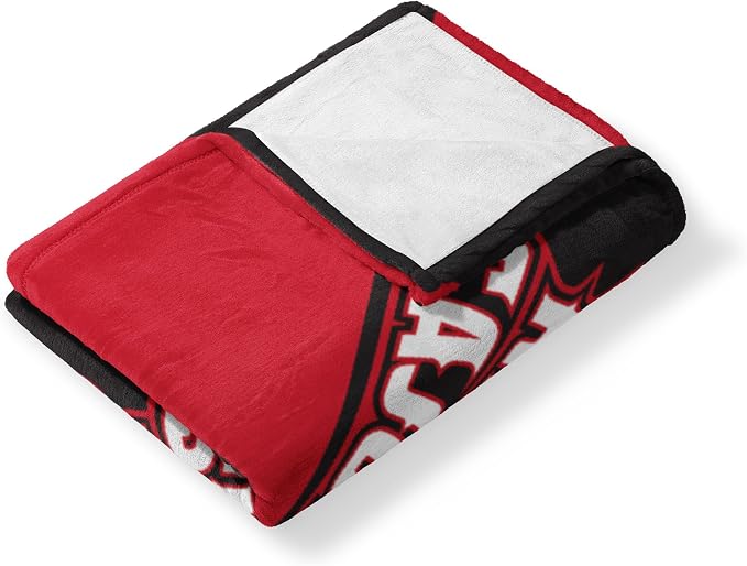 Northwest NCAA Silk Touch Throw Blanket, Ultra Soft Plush Polyester, Lightweight Warm Decorative Fan Gift, 46 x 60 in