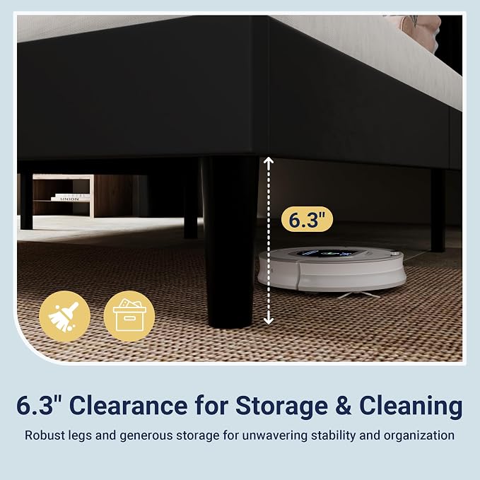 Allewie Full Size Platform Bed Frame with USB Charging Station and Storage Shelf/Upholstered Velvet Wingback Headboard/Wooden Slats Support/No Box Spring Needed/Easy Assembly, Black