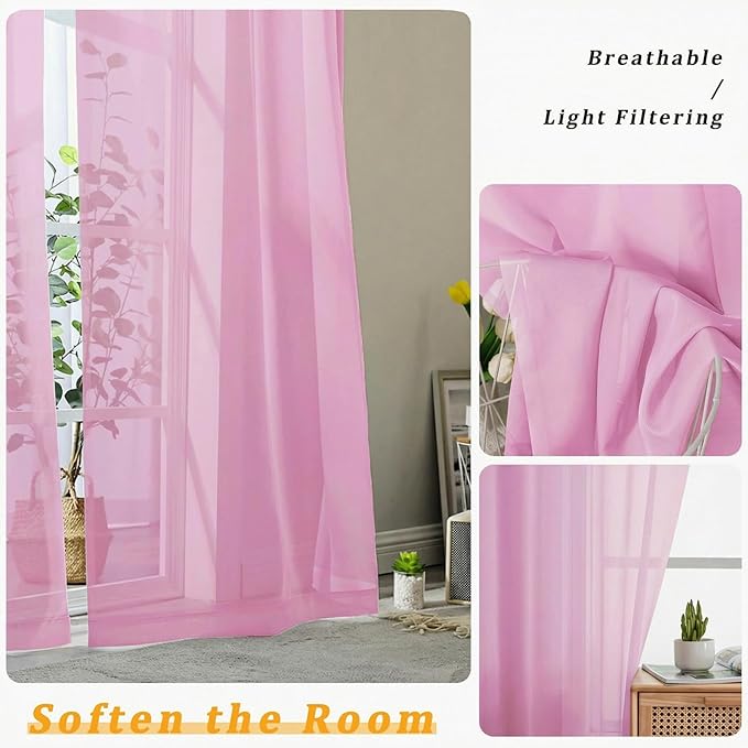 Gwine Sheer Curtains 84 Inches Long - Image 5