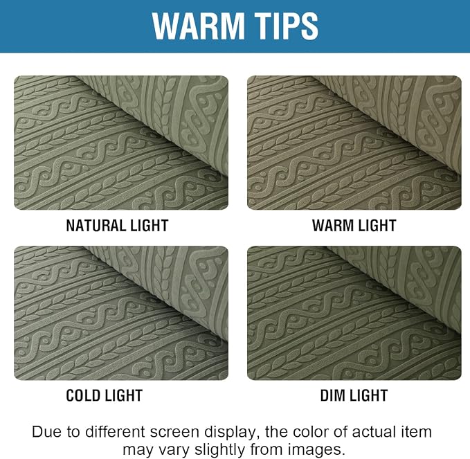 H.VERSAILTEX Couch Covers 1 Piece High Stretch Sofa Covers Furniture Protector Anti-Slip Soft Dogs Slipcovers Washable Upgrade Thick Jacquard Fabric with Spiral Pattern(75"-85", Sea Grass)