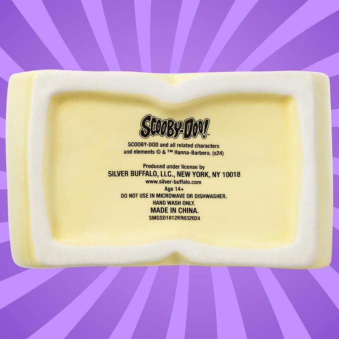 Silver Buffalo Scooby-Doo Scooby Snacks Sculpted, Ceramic Cookie Jar | 4.85 x 3 x 6.75 Inches