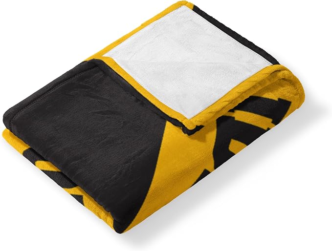 Northwest NCAA Silk Touch Throw Blanket, Ultra Soft Plush Polyester, Lightweight Warm Decorative Fan Gift, 46 x 60 in