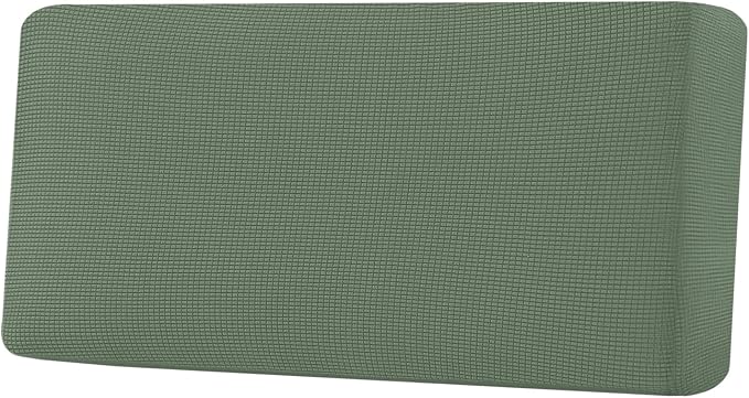 H.VERSAILTEX Super Stretch Individual Seat Cushion Covers Sofa Covers Couch Cushion Covers Slipcover Sets Thick Jacquard Textured Twill Fabric (1 Piece Sofa Cushion Cover, Loden Frost)