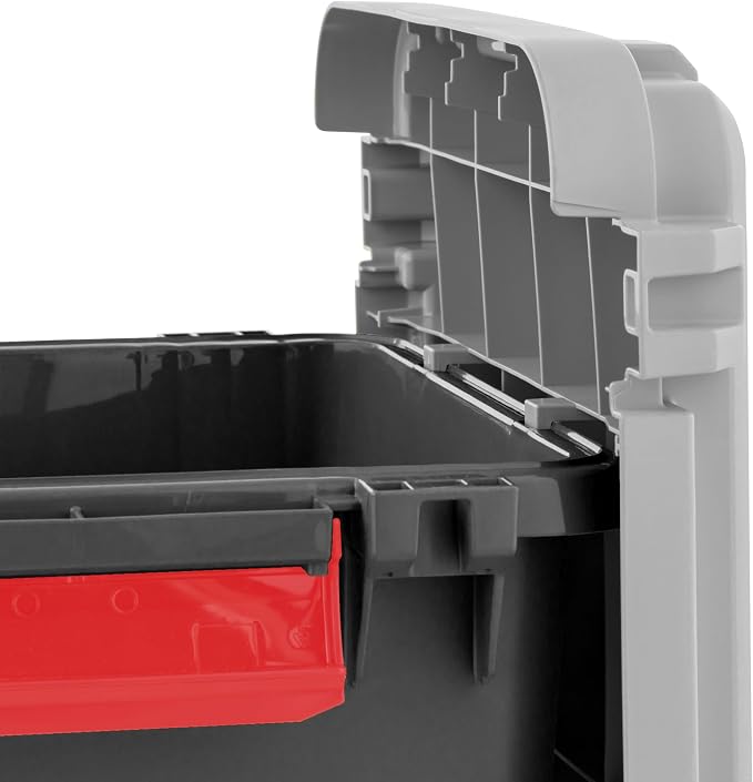IRIS USA 2-Pack 43 Gallon Lockable Storage Trunk TrailBox, Dark Gray/Gray | High-capacity design secures overlanding gear, camping equipment, truck accessories and bulky cargo